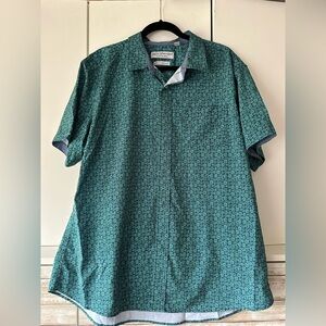 Nick Graham Everywhere Stretch Modern Fit Shirt 2XL Green Print
